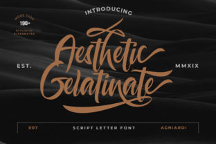 Aesthetic Gelatinate: A Versatile Script Font