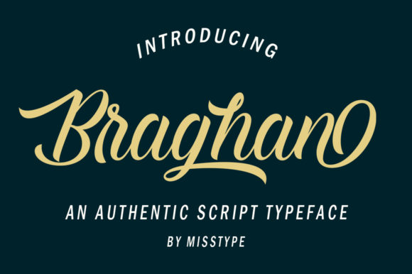 Braghan: A Royal and Glamorous Script Font for Web Design