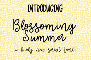 Bring Charm to Your Creations with Blossoming Summer Font
