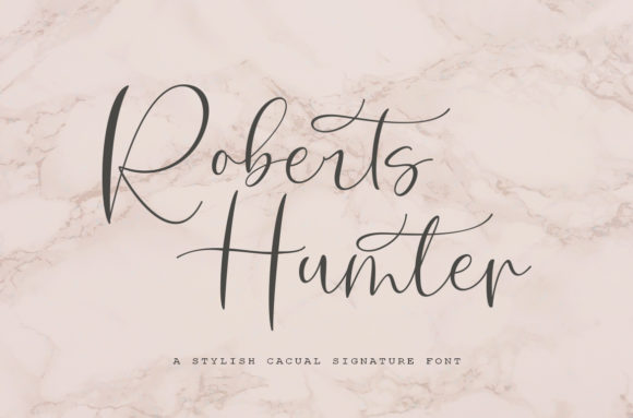 Bring Your Handmade Creations to Life with Roberts Hunter Font