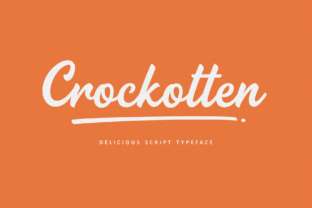 Crockotten: A Versatile Script Font for Crafters and Makers