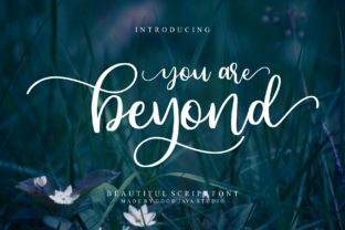 Discover Beyond: A Playful Script Font for Modern Publishing