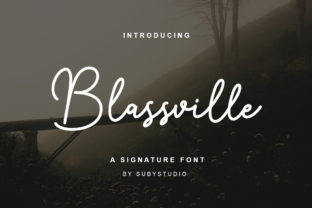 Discover Blassville: A Handwritten Font for Elegant Publishing