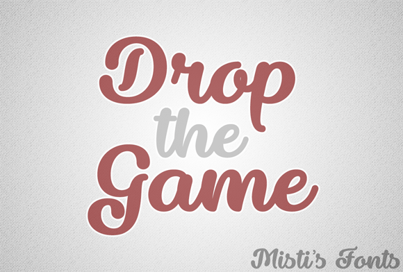 Drop the Game: A Bold Typeface for Creative Branding
