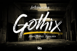 Enhance Your Campaign with Gothix: A Handbrush-Textured Typeface