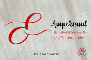Enhance Your Craft with Ampersand 48 Different Styles Font