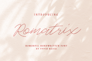 Enhance Your Web Design with Romatrix, a Charming Handwritten Font