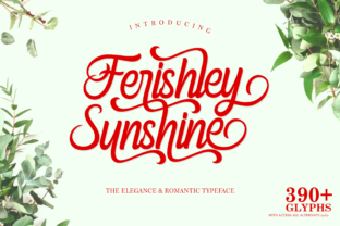 Ferishley Sunshine: A Font for Elegant Handmade Creations