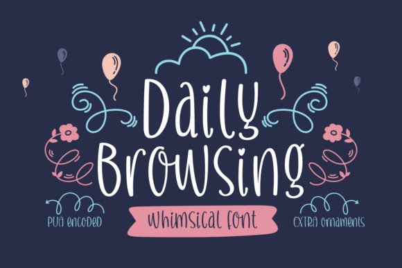Introducing Daily Browsing: A Charming Handwritten Font