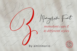 Monogram Z Monofont Caps Z: A Stylish Handwritten Font