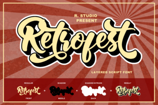 Retrofest: A Handwritten Font for Charming Craft Projects