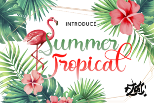 Summer Tropical: A Vibrant Font for Bold Branding