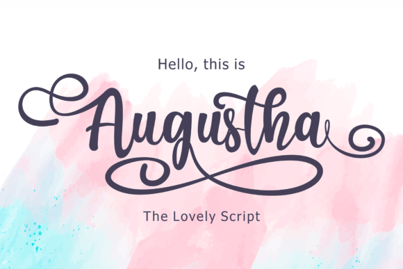 Transform Your Brand with Augustha: A Striking Script Font